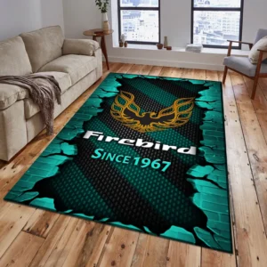 Firebird Pontiac Rug, Gift For Firebird Pontiac Lovers, Gift For Him, Husband, Boyfriend CAR18403172530 - Cyan