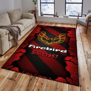 Firebird Pontiac Rug, Gift For Firebird Pontiac Lovers, Gift For Him, Husband, Boyfriend CAR18403172530 - Red