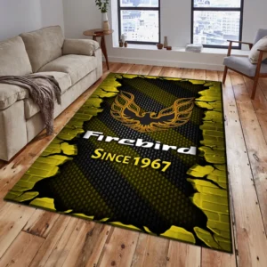 Firebird Pontiac Rug, Gift For Firebird Pontiac Lovers, Gift For Him, Husband, Boyfriend CAR18403172530 - Yellow