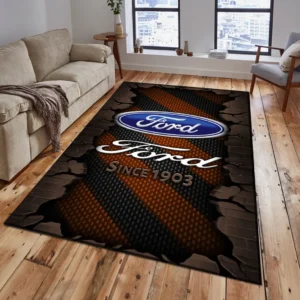 Ford Rug, Gift For Ford Lovers, Gift For Him, Husband, Boyfriend CAR18403172531 - Brown