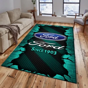 Ford Rug, Gift For Ford Lovers, Gift For Him, Husband, Boyfriend CAR18403172531 - Cyan