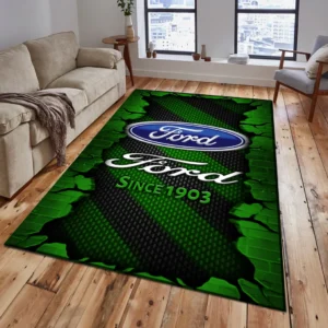 Ford Rug, Gift For Ford Lovers, Gift For Him, Husband, Boyfriend CAR18403172531 - Green