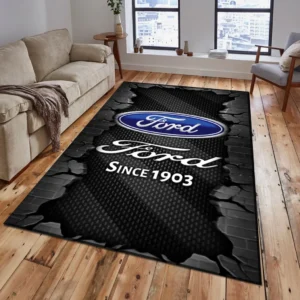 Ford Rug, Gift For Ford Lovers, Gift For Him, Husband, Boyfriend CAR18403172531 - Grey