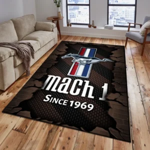 Ford Mustang Rug, Gift For Ford Mustang Lovers, Gift For Him, Husband, Boyfriend CAR18403172532 - Brown