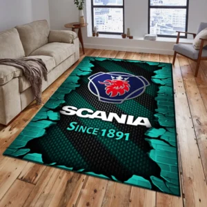 Scania Rug, Gift For Scania Lovers, Gift For Him, Husband, Boyfriend CAR18403172578 - Cyan