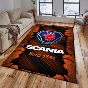 Scania Rug, Gift For Scania Lovers, Gift For Him, Husband, Boyfriend CAR18403172578 - Orange