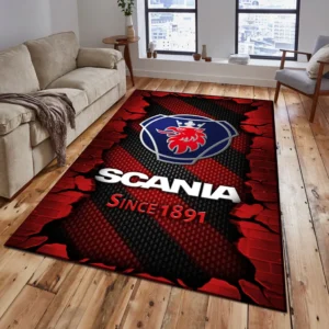 Scania Rug, Gift For Scania Lovers, Gift For Him, Husband, Boyfriend CAR18403172578 - Red