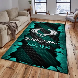 SsangYong Motor Rug, Gift For SsangYong Motor Lovers, Gift For Him, Husband, Boyfriend CAR18403172583 - Cyan