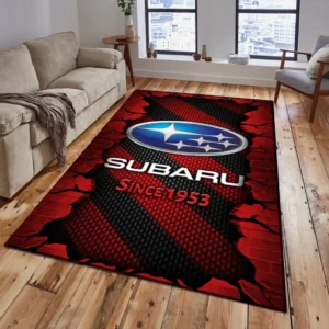 Subaru Rug, Gift For Subaru Lovers, Gift For Him, Husband, Boyfriend CAR18403172584 - Red