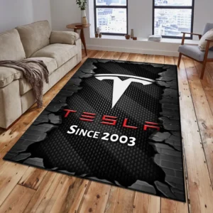 Tesla Rug, Gift For Tesla Lovers, Gift For Him, Husband, Boyfriend CAR18403172586 - Grey