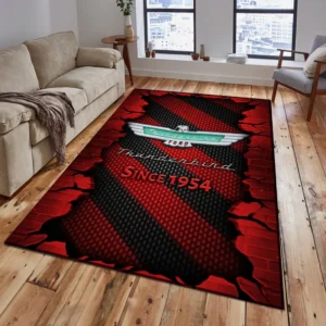 Thunderbird Rug, Gift For Thunderbird Lovers, Gift For Him, Husband, Boyfriend CAR18403172587 - Red