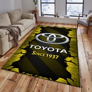 Toyota Rug, Gift For Toyota Lovers, Gift For Him, Husband, Boyfriend CAR18403172588 - Yellow