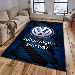 Volkswagen Rug, Gift For Volkswagen Lovers, Gift For Him, Husband, Boyfriend CAR18403172590 - Blue