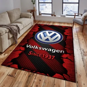 Volkswagen Rug, Gift For Volkswagen Lovers, Gift For Him, Husband, Boyfriend CAR18403172590 - Red