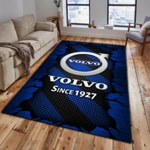 Volvo Rug, Gift For Volvo Lovers, Gift For Him, Husband, Boyfriend CAR18403172591 - Blue