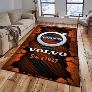 Volvo Rug, Gift For Volvo Lovers, Gift For Him, Husband, Boyfriend CAR18403172591 - Orange