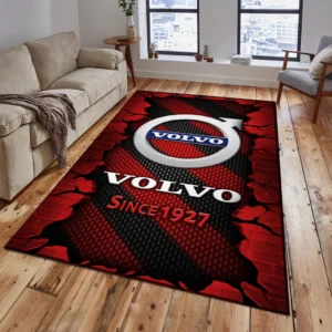 Volvo Rug, Gift For Volvo Lovers, Gift For Him, Husband, Boyfriend CAR18403172591 - Red