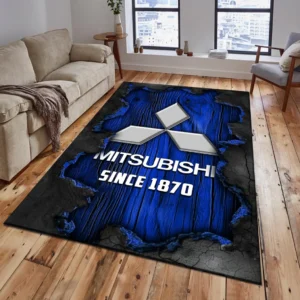 Mitsubishi Rug, All Over Print Rug Mitsubishi CAR19503182545 - Blue