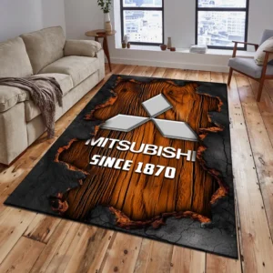 Mitsubishi Rug, All Over Print Rug Mitsubishi CAR19503182545 - Orange