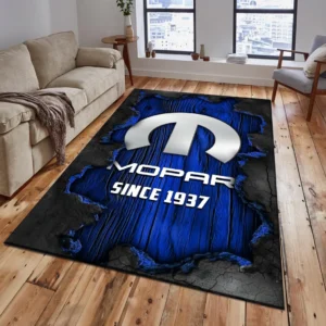 Mopar Rug, All Over Print Rug Mopar CAR19503182546 - Blue