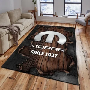 Mopar Rug, All Over Print Rug Mopar CAR19503182546 - Brown