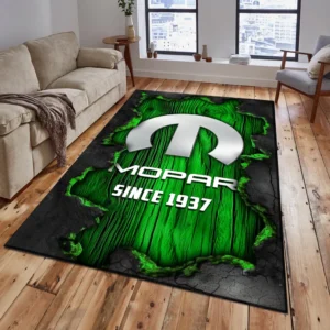Mopar Rug, All Over Print Rug Mopar CAR19503182546 - Green