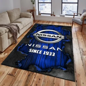 Nissan Rug, All Over Print Rug Nissan CAR19503182547 - Blue