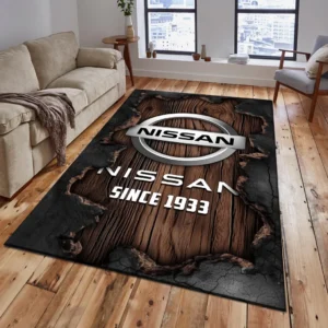 Nissan Rug, All Over Print Rug Nissan CAR19503182547 - Brown