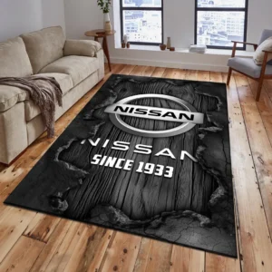 Nissan Rug, All Over Print Rug Nissan CAR19503182547 - Grey