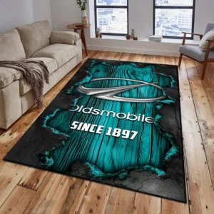 Oldsmobile Rug, All Over Print Rug Oldsmobile CAR19503182548 - Cyan