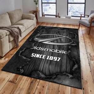 Oldsmobile Rug, All Over Print Rug Oldsmobile CAR19503182548 - Grey