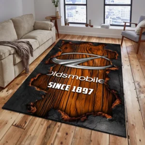 Oldsmobile Rug, All Over Print Rug Oldsmobile CAR19503182548 - Orange