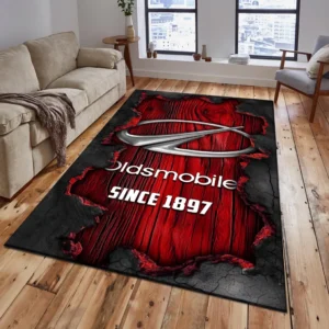 Oldsmobile Rug, All Over Print Rug Oldsmobile CAR19503182548 - Red