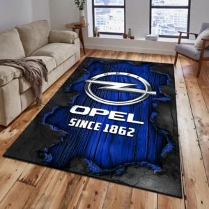 Opel Rug, All Over Print Rug Opel CAR19503182549 - Blue