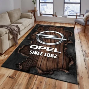 Opel Rug, All Over Print Rug Opel CAR19503182549 - Brown