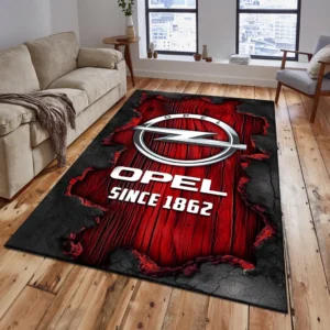 Opel Rug, All Over Print Rug Opel CAR19503182549 - Red