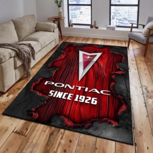 Pontiac Rug, All Over Print Rug Pontiac CAR19503182552 - Red