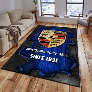 Porsche Rug, All Over Print Rug Porsche CAR19503182554 - Blue