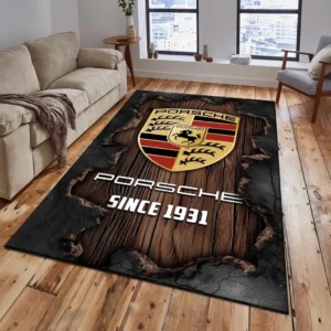 Porsche Rug, All Over Print Rug Porsche CAR19503182554 - Brown