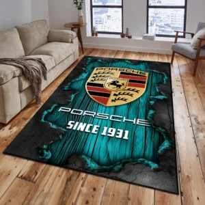Porsche Rug, All Over Print Rug Porsche CAR19503182554 - Cyan