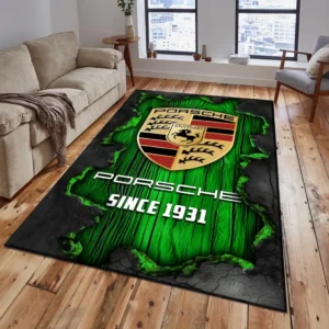 Porsche Rug, All Over Print Rug Porsche CAR19503182554 - Green