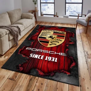 Porsche Rug, All Over Print Rug Porsche CAR19503182554 - Red