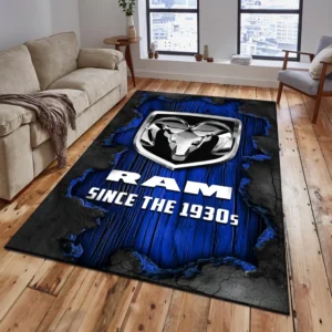 Ram Truck Rug, All Over Print Rug Ram Truck CAR19503182555 - Blue