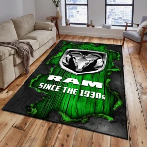 Ram Truck Rug, All Over Print Rug Ram Truck CAR19503182555 - Green