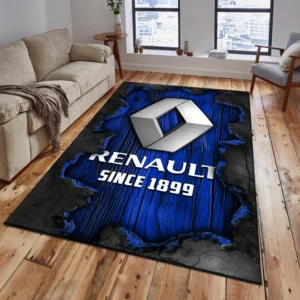 Renault Rug, All Over Print Rug Renault CAR19503182556 - Blue
