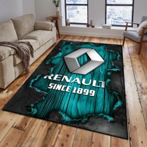 Renault Rug, All Over Print Rug Renault CAR19503182556 - Cyan