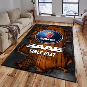 SAAB Rug, All Over Print Rug SAAB CAR19503182558 - Orange