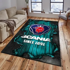 Scania Rug, All Over Print Rug Scania CAR19503182559 - Cyan