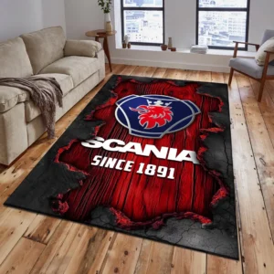 Scania Rug, All Over Print Rug Scania CAR19503182559 - Red