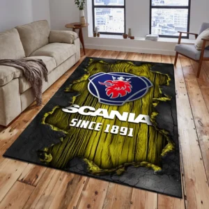 Scania Rug, All Over Print Rug Scania CAR19503182559 - Yellow